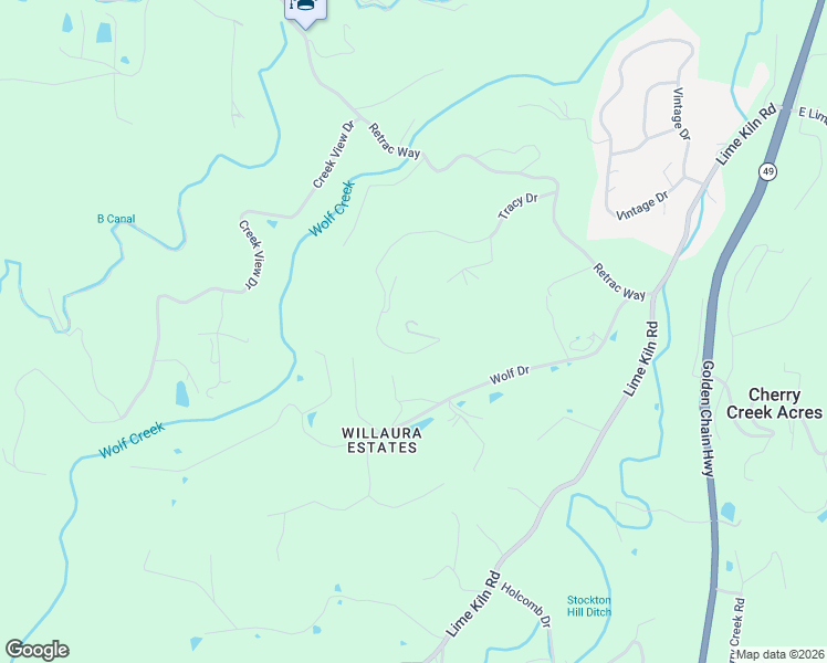 map of restaurants, bars, coffee shops, grocery stores, and more near 11305 Tracy Drive in Grass Valley