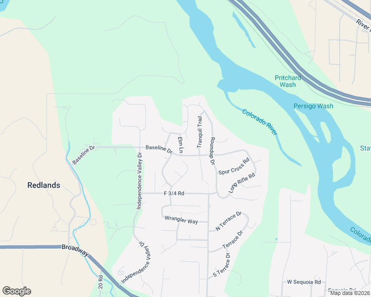 map of restaurants, bars, coffee shops, grocery stores, and more near 2098 East Cedar Meadows Court in Grand Junction