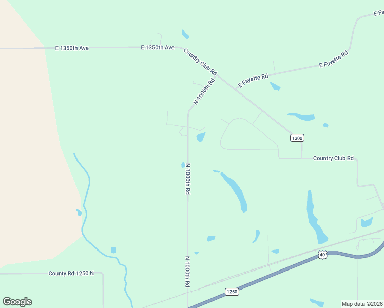 map of restaurants, bars, coffee shops, grocery stores, and more near 13026 North 1000th Road in Effingham