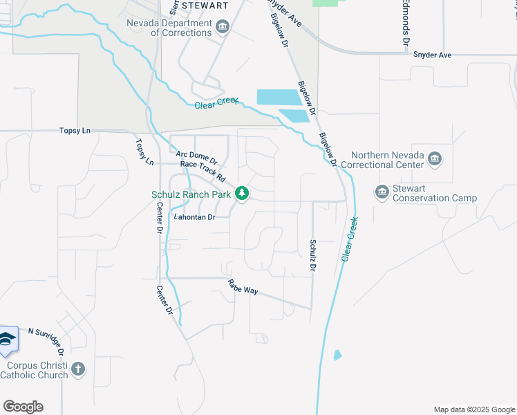 map of restaurants, bars, coffee shops, grocery stores, and more near 1432 Rocky Bluff Drive in Carson City