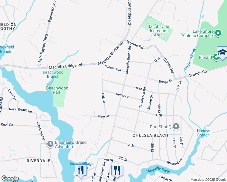 map of restaurants, bars, coffee shops, grocery stores, and more near 658 Cedar Drive in Pasadena