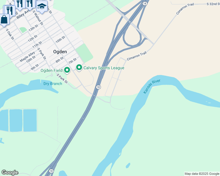 map of restaurants, bars, coffee shops, grocery stores, and more near 3726 Saddle Horn Trail in Ogden