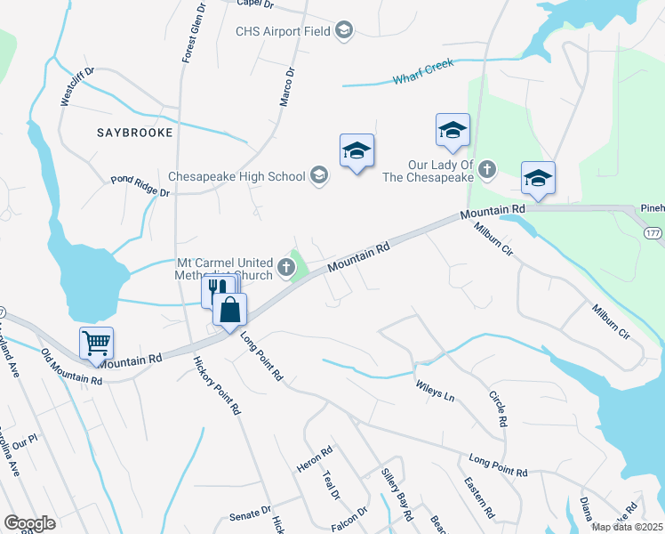 map of restaurants, bars, coffee shops, grocery stores, and more near 4798 Mountain Road in Pasadena