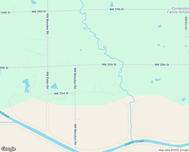 map of restaurants, bars, coffee shops, grocery stores, and more near 5233 Northwest 35th Street in Topeka