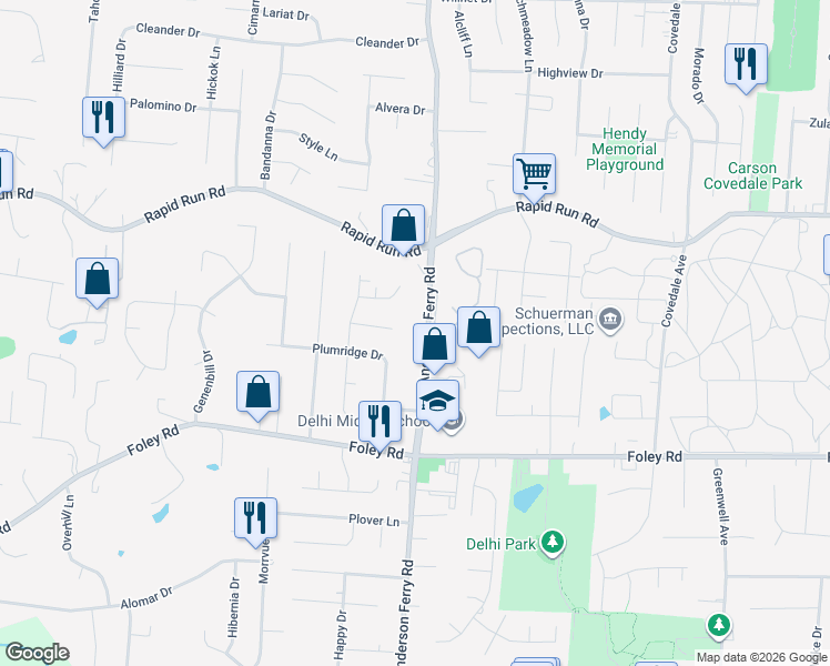 map of restaurants, bars, coffee shops, grocery stores, and more near in Delhi