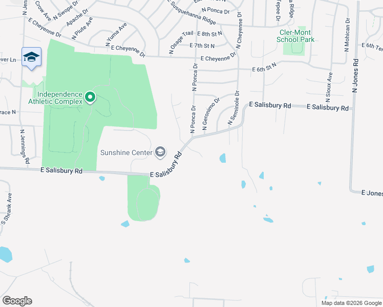 map of restaurants, bars, coffee shops, grocery stores, and more near 18501 North 3rd Street Court North in Independence