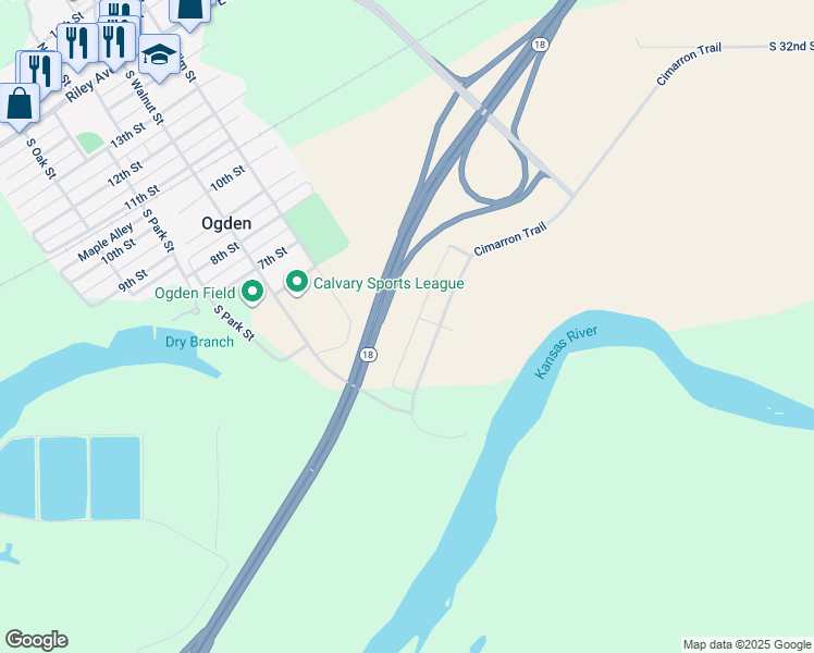 map of restaurants, bars, coffee shops, grocery stores, and more near 3705 Saddle Horn Trail in Ogden