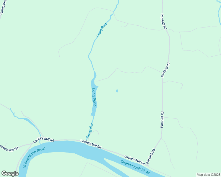 map of restaurants, bars, coffee shops, grocery stores, and more near 2422 Parshall Road in Berryville