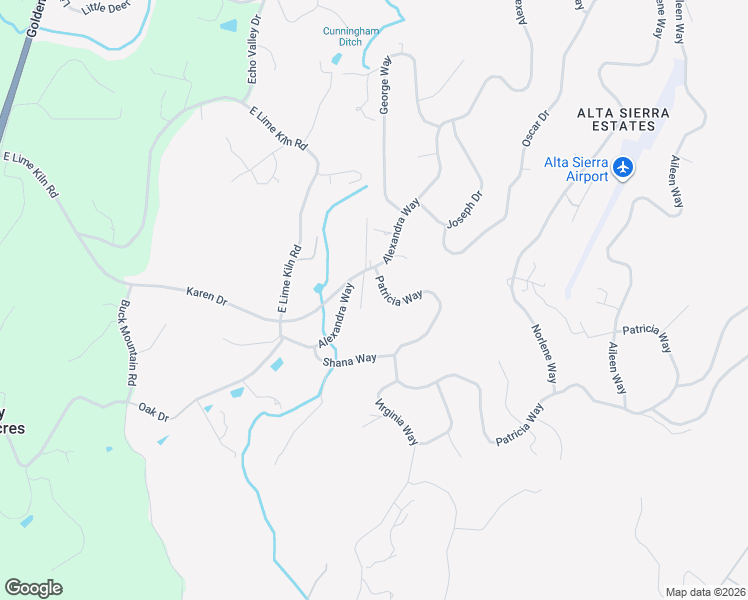 map of restaurants, bars, coffee shops, grocery stores, and more near 16261 Patricia Way in Grass Valley