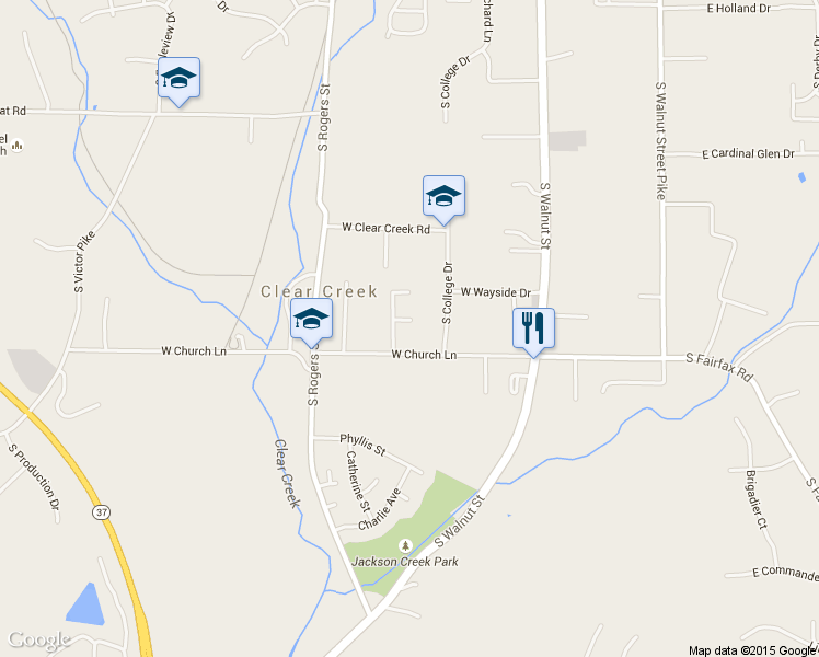 map of restaurants, bars, coffee shops, grocery stores, and more near 329 White Pine Court in Bloomington