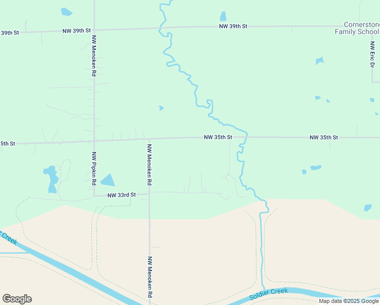 map of restaurants, bars, coffee shops, grocery stores, and more near 5233 NW 35th St in Topeka