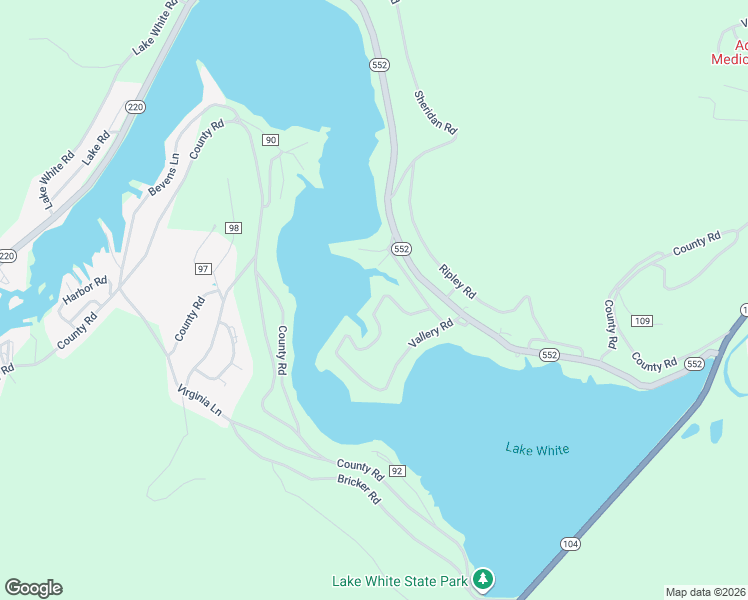 map of restaurants, bars, coffee shops, grocery stores, and more near 635 Vallery Road in Waverly