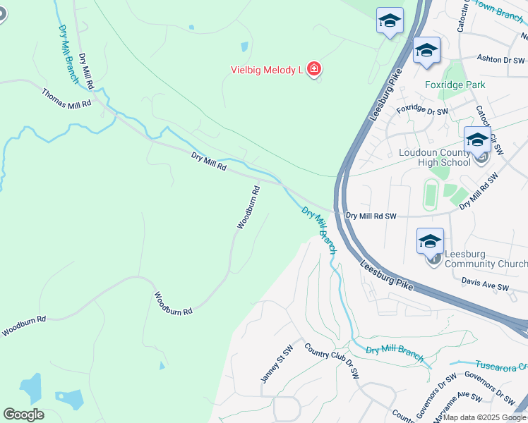 map of restaurants, bars, coffee shops, grocery stores, and more near 18371 Sydnor Hill Court in Leesburg