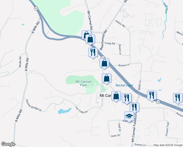 map of restaurants, bars, coffee shops, grocery stores, and more near 434 Hilltop Drive in Cincinnati