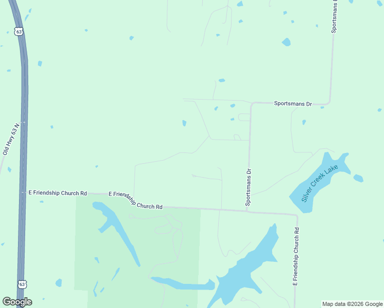 map of restaurants, bars, coffee shops, grocery stores, and more near 13545 Sportsmans Drive in Hallsville