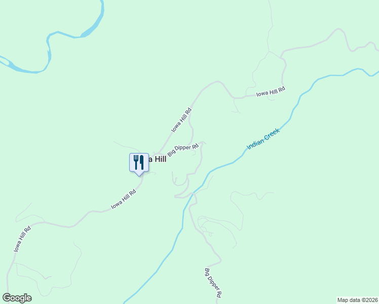 map of restaurants, bars, coffee shops, grocery stores, and more near Adelia Hill Road in Colfax