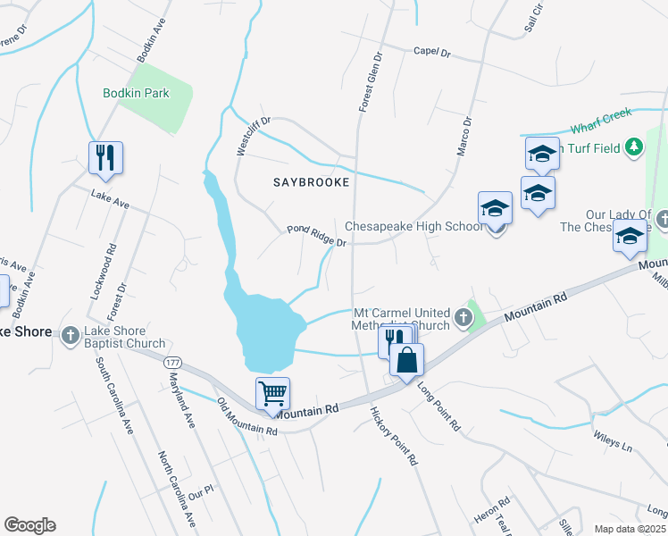 map of restaurants, bars, coffee shops, grocery stores, and more near 8403 Quailwood Lane in Pasadena