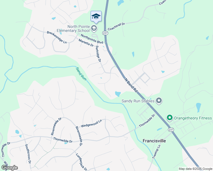map of restaurants, bars, coffee shops, grocery stores, and more near 2046 Westborough Drive in Hebron