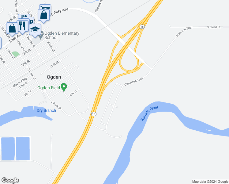 map of restaurants, bars, coffee shops, grocery stores, and more near 3620 Saddle Horn Trail in Ogden