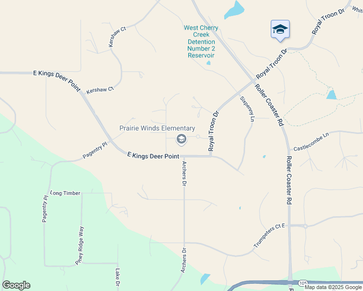 map of restaurants, bars, coffee shops, grocery stores, and more near 790 East Kings Deer Point in Monument