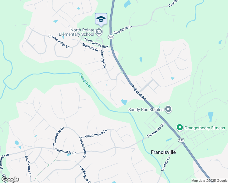map of restaurants, bars, coffee shops, grocery stores, and more near 2046 Westborough Drive in Hebron