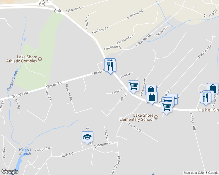 map of restaurants, bars, coffee shops, grocery stores, and more near 4471 Mountain Road in Pasadena