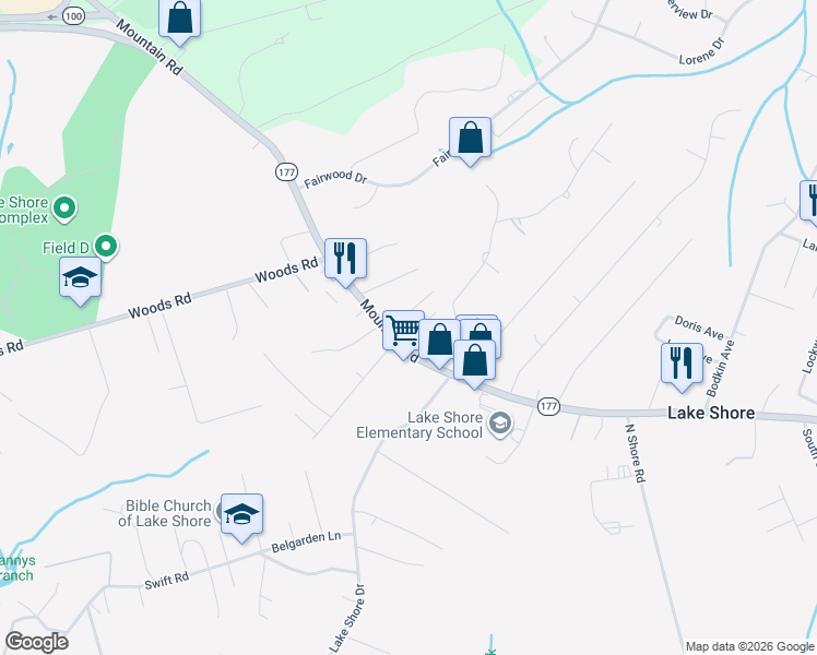 map of restaurants, bars, coffee shops, grocery stores, and more near 8394 Carol Drive in Pasadena