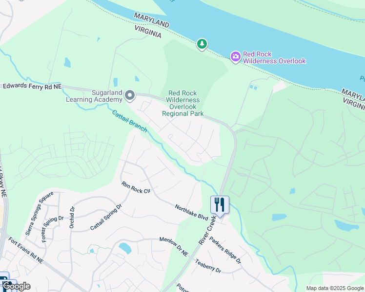 map of restaurants, bars, coffee shops, grocery stores, and more near 18292 Tupelo Ridge Terrace in Leesburg