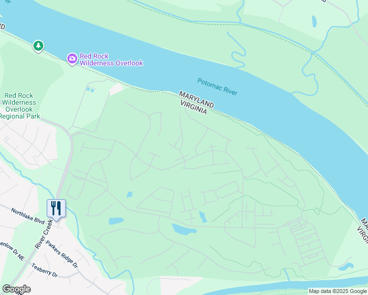 map of restaurants, bars, coffee shops, grocery stores, and more near 18260 Cypress Point Terrace in Leesburg