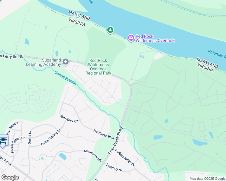 map of restaurants, bars, coffee shops, grocery stores, and more near 18283 Maple Spring Court in Leesburg