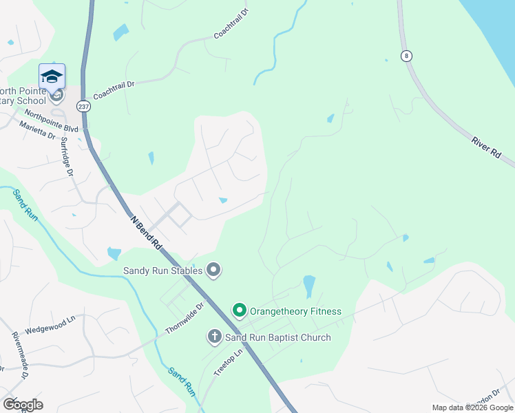 map of restaurants, bars, coffee shops, grocery stores, and more near 2093 Canyon Court in Hebron