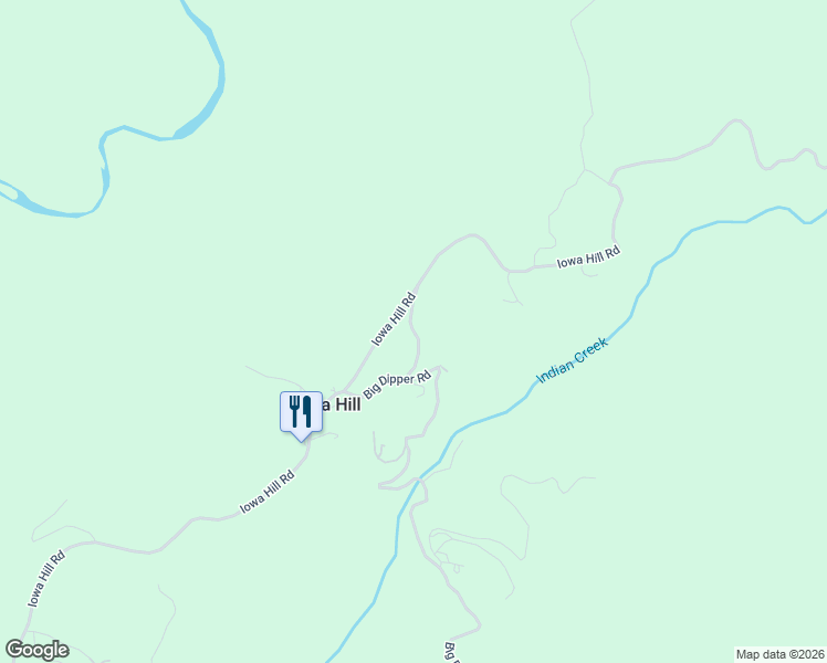 map of restaurants, bars, coffee shops, grocery stores, and more near Adelia Hill Road in Placer County
