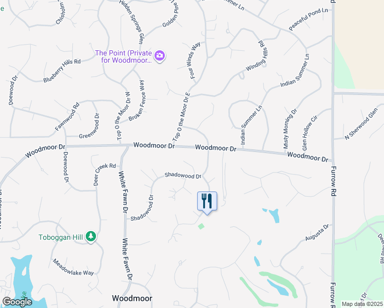 map of restaurants, bars, coffee shops, grocery stores, and more near 835 Woodmoor Drive in Monument