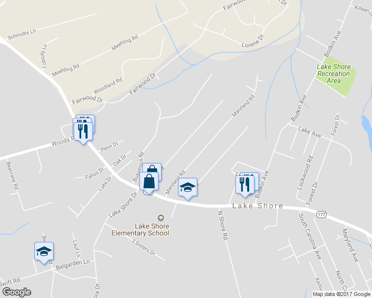 map of restaurants, bars, coffee shops, grocery stores, and more near 8429 Garland Road in Pasadena