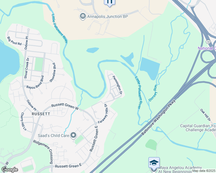 map of restaurants, bars, coffee shops, grocery stores, and more near 8142 Mississippi Road in Laurel