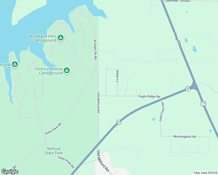 map of restaurants, bars, coffee shops, grocery stores, and more near 9104 Ridge Lane in Milford