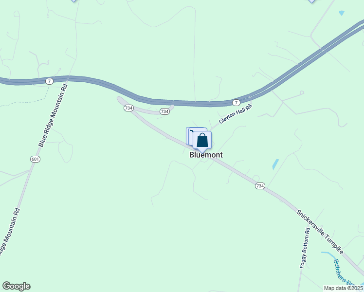 map of restaurants, bars, coffee shops, grocery stores, and more near 33679 Snickersville Turnpike in Bluemont