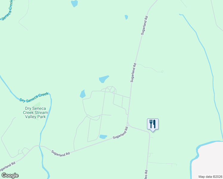 map of restaurants, bars, coffee shops, grocery stores, and more near 15604 Sugarland Road in Poolesville