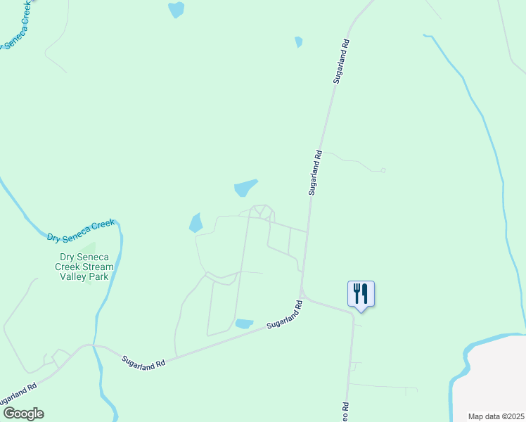 map of restaurants, bars, coffee shops, grocery stores, and more near 15604 Sugarland Road in Poolesville