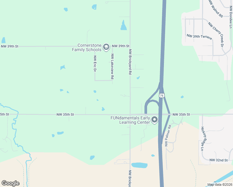 map of restaurants, bars, coffee shops, grocery stores, and more near 3551 Northwest Brickyard Road in Topeka