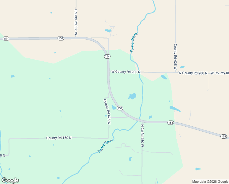 map of restaurants, bars, coffee shops, grocery stores, and more near 4578 Indiana 154 in Sullivan