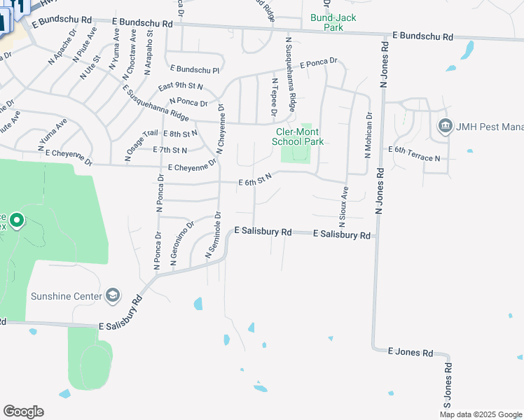 map of restaurants, bars, coffee shops, grocery stores, and more near 536 North Powahatan Drive in Independence