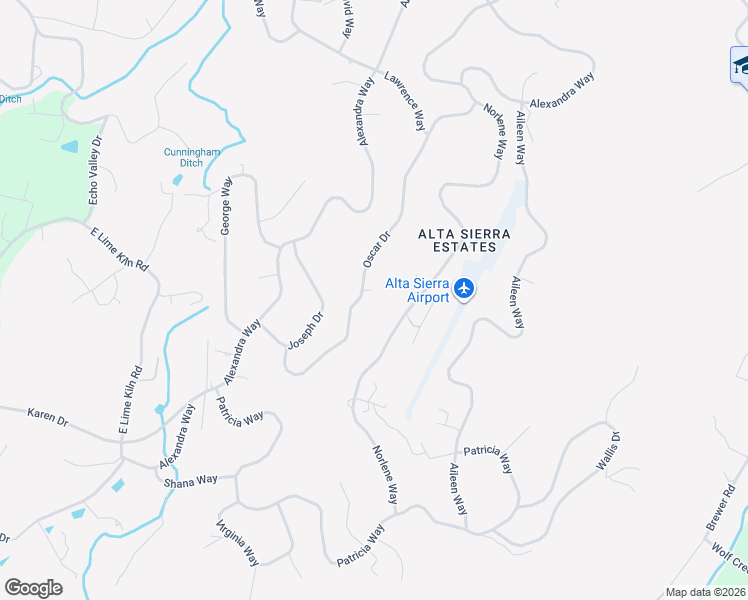 map of restaurants, bars, coffee shops, grocery stores, and more near 17075 Oscar Drive in Grass Valley