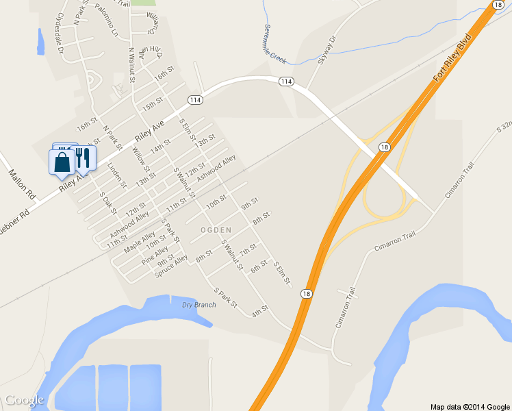 map of restaurants, bars, coffee shops, grocery stores, and more near 104 9th Street in Ogden