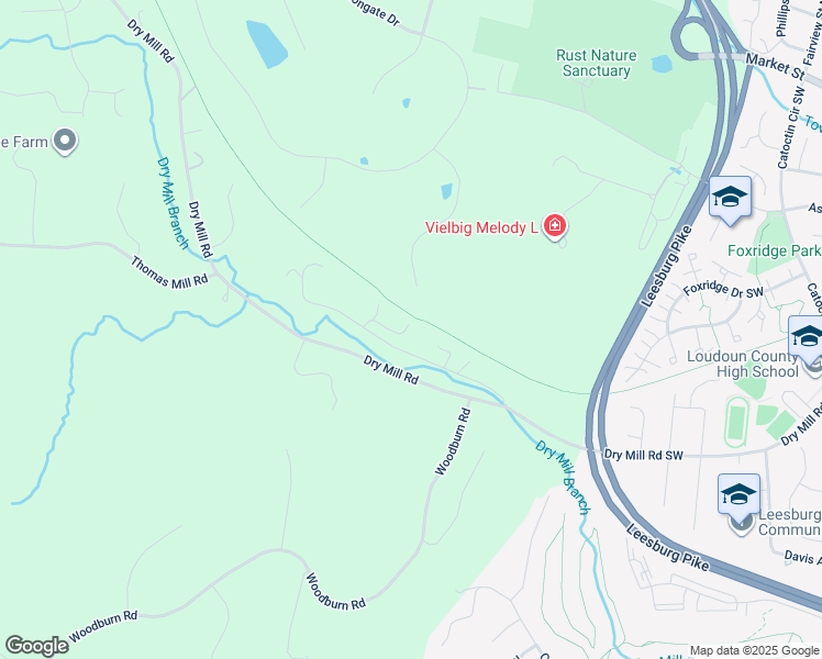 map of restaurants, bars, coffee shops, grocery stores, and more near 40642 Owls Head Lane in Leesburg