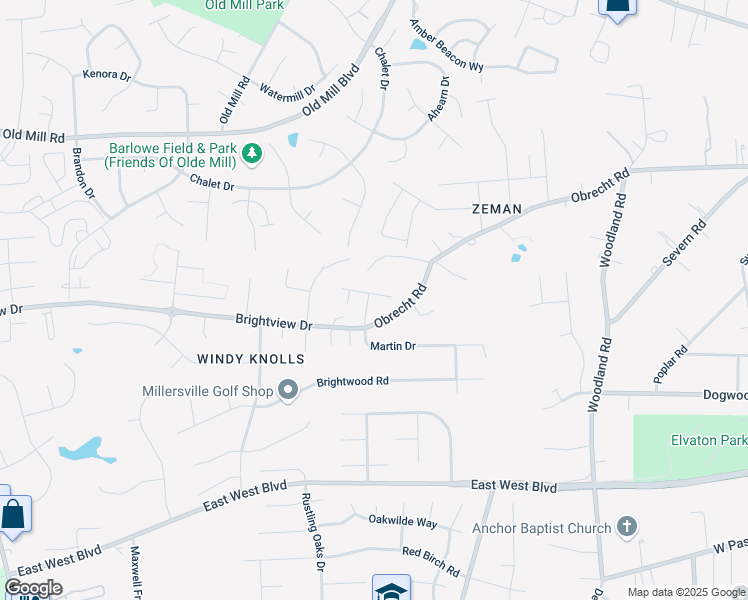 map of restaurants, bars, coffee shops, grocery stores, and more near 411 Kosmill Drive in Millersville