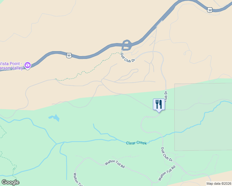 map of restaurants, bars, coffee shops, grocery stores, and more near 186 Old Clear Creek Road in Carson City