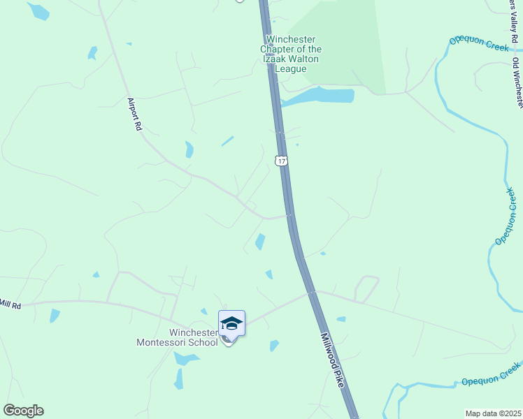 map of restaurants, bars, coffee shops, grocery stores, and more near 1937 Airport Road in Winchester