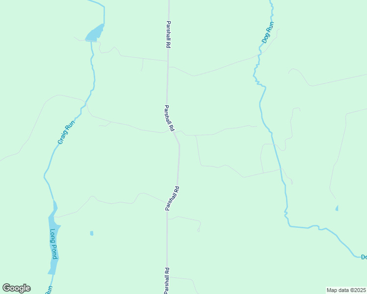 map of restaurants, bars, coffee shops, grocery stores, and more near 2125 Parshall Road in Berryville