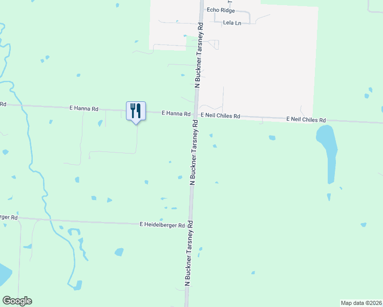 map of restaurants, bars, coffee shops, grocery stores, and more near 901 North Buckner Tarsney Road in Buckner